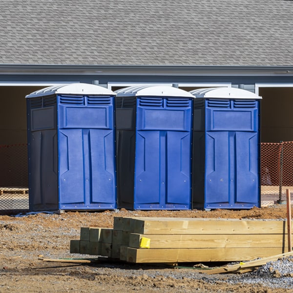 how can i report damages or issues with the porta potties during my rental period in Desert Palms